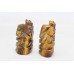 Natural Tiger's eye Stone God Ganesh Figure set of two Religious Decorative Gift